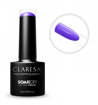 CLARESA SoakOFF UV/LED Gel - Purple 609, 5 ml
